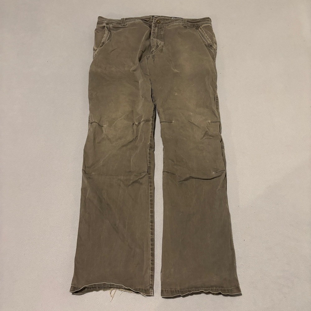 KUHL Slackr Pants‎ Men's 40x34 Brown Outdoor Hiking Casual Canvas Pockets